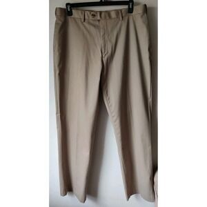 Perry Ellis Men's Portfolio Dress Pants Khaki 36 x 32 Business Career‎